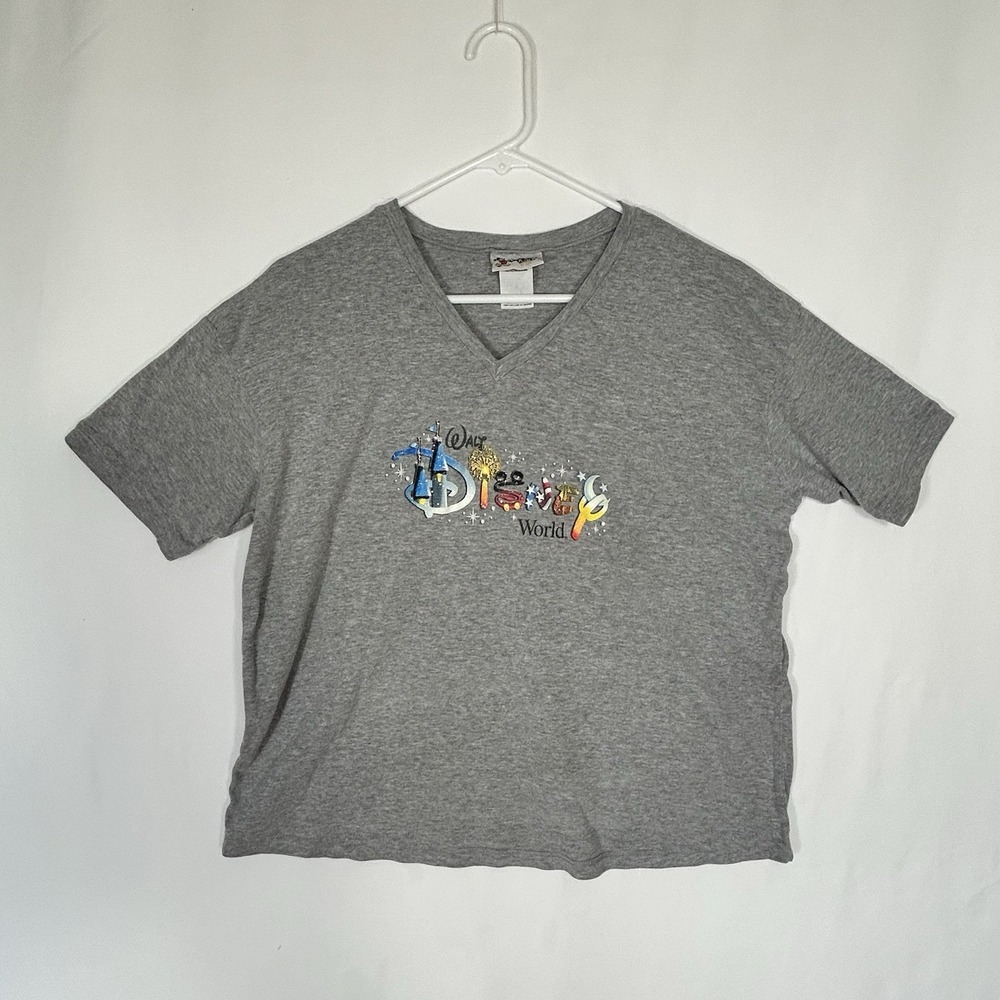 Vintage Women's Walt Disney Micky Mouse Graphic Vintage T Shirt Y2K Gray XL 1999